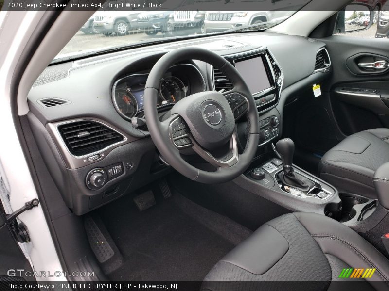 Bright White / Black 2020 Jeep Cherokee Limited 4x4