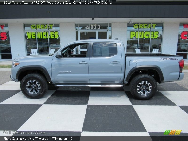 Cement Gray / TRD Graphite 2019 Toyota Tacoma TRD Off-Road Double Cab