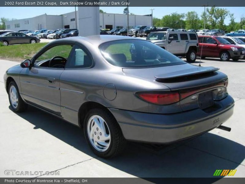 Dark Shadow Gray Metallic / Dark Gray 2002 Ford Escort ZX2 Coupe