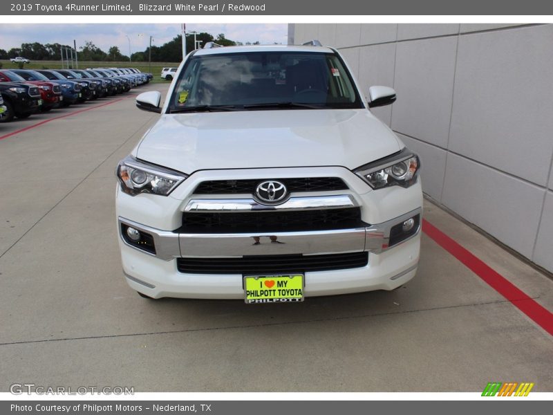 Blizzard White Pearl / Redwood 2019 Toyota 4Runner Limited
