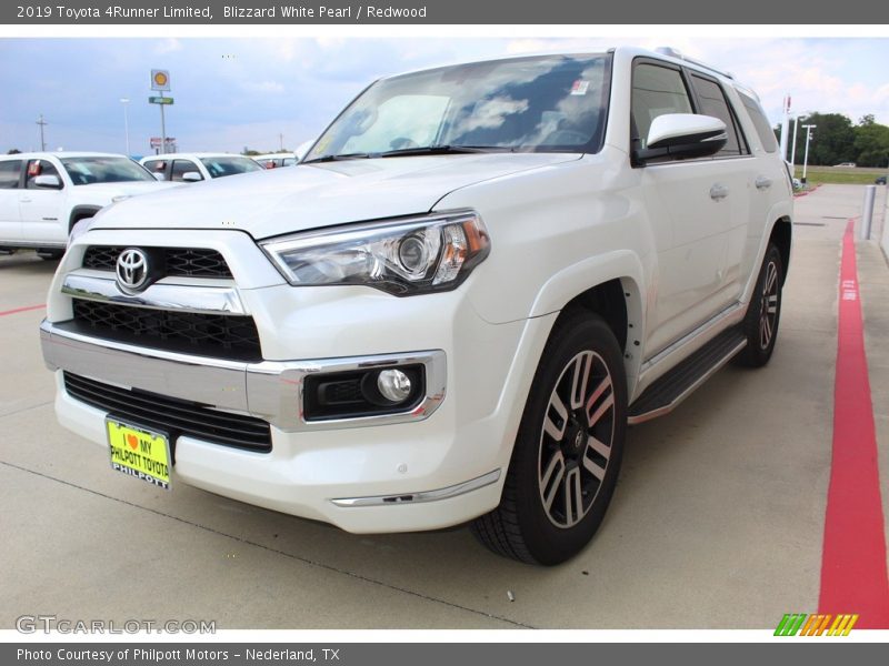 Blizzard White Pearl / Redwood 2019 Toyota 4Runner Limited