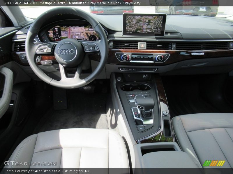 Manhattan Gray Metallic / Rock Gray/Gray 2018 Audi A4 2.0T Prestige quattro