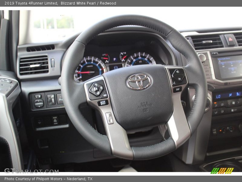 Blizzard White Pearl / Redwood 2019 Toyota 4Runner Limited