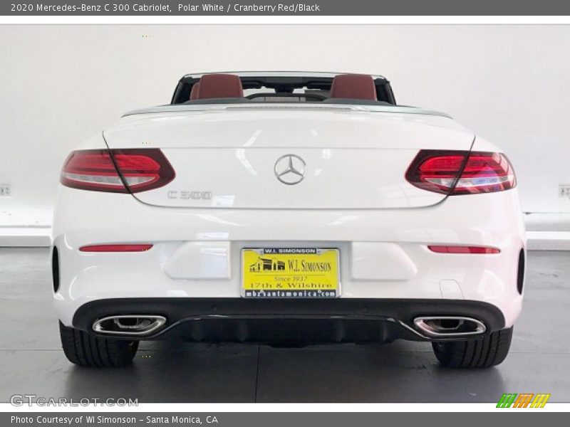 Polar White / Cranberry Red/Black 2020 Mercedes-Benz C 300 Cabriolet