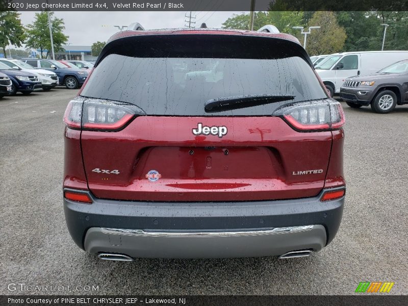 Velvet Red Pearl / Black 2020 Jeep Cherokee Limited 4x4