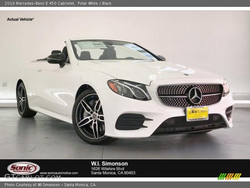 Polar White / Black 2019 Mercedes-Benz E 450 Cabriolet