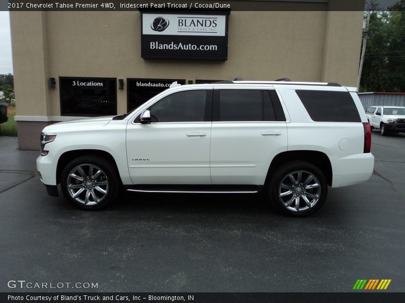 Iridescent Pearl Tricoat / Cocoa/Dune 2017 Chevrolet Tahoe Premier 4WD