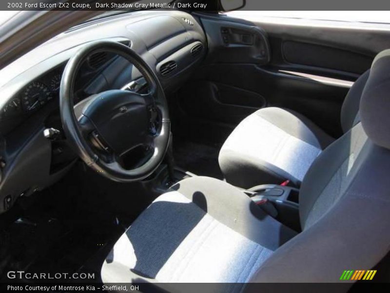Dark Shadow Gray Metallic / Dark Gray 2002 Ford Escort ZX2 Coupe