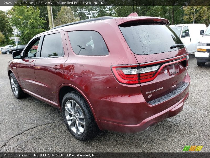 Octane Red Pearl / Sepia/Black 2020 Dodge Durango R/T AWD
