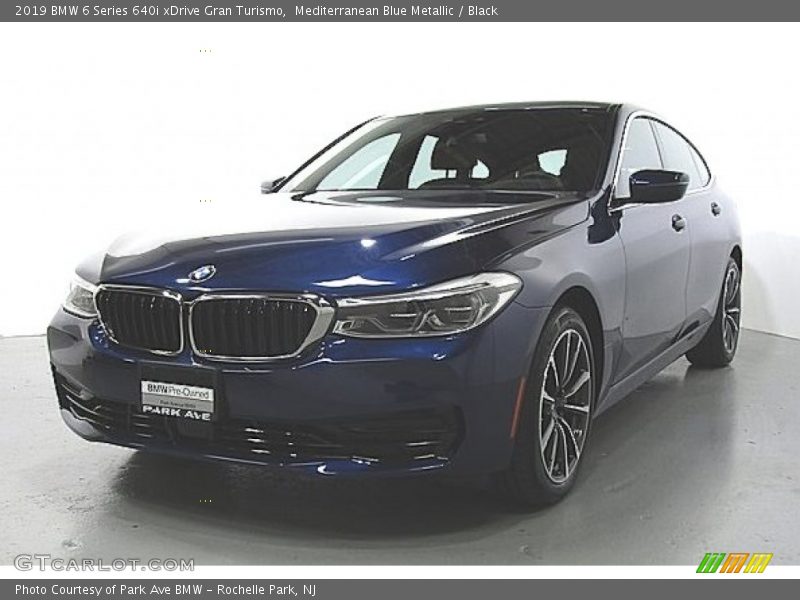 Mediterranean Blue Metallic / Black 2019 BMW 6 Series 640i xDrive Gran Turismo
