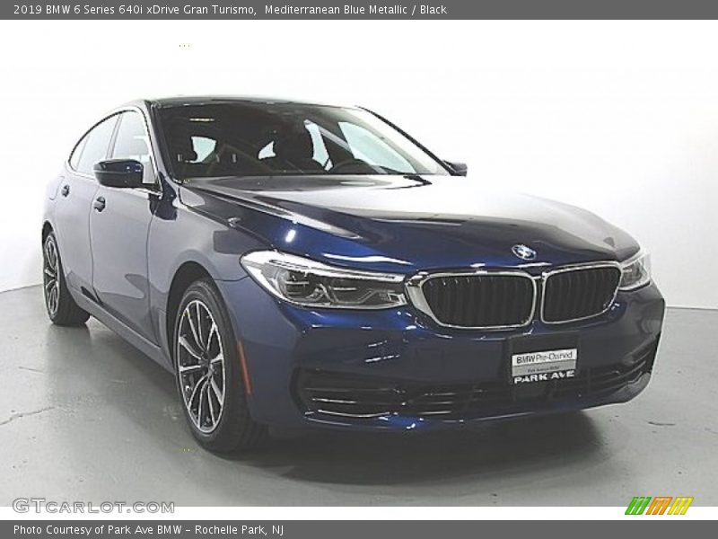 Mediterranean Blue Metallic / Black 2019 BMW 6 Series 640i xDrive Gran Turismo