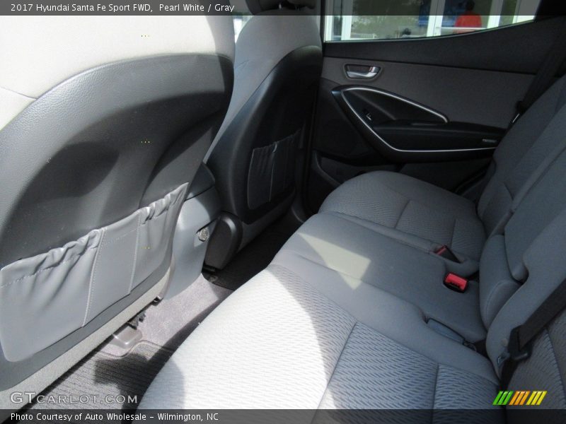 Pearl White / Gray 2017 Hyundai Santa Fe Sport FWD