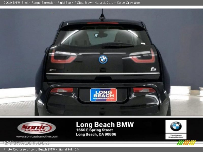 Fluid Black / Giga Brown Natural/Carum Spice Grey Wool 2019 BMW i3 with Range Extender