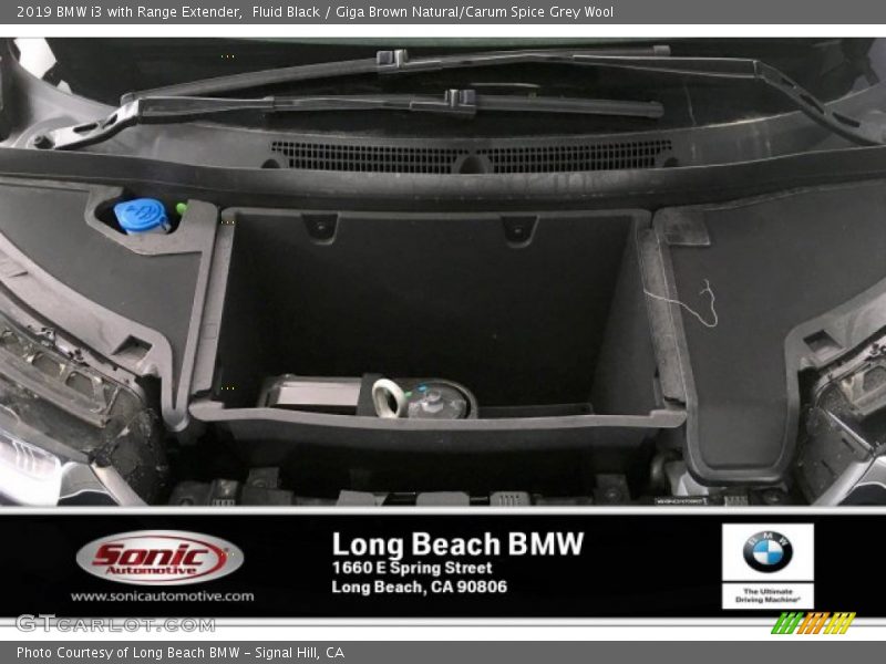 Fluid Black / Giga Brown Natural/Carum Spice Grey Wool 2019 BMW i3 with Range Extender