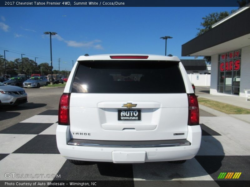 Summit White / Cocoa/Dune 2017 Chevrolet Tahoe Premier 4WD