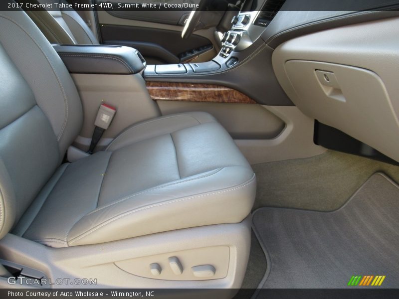 Summit White / Cocoa/Dune 2017 Chevrolet Tahoe Premier 4WD
