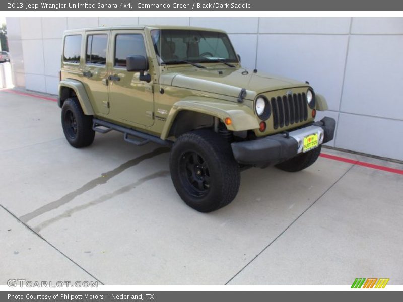 Commando Green / Black/Dark Saddle 2013 Jeep Wrangler Unlimited Sahara 4x4