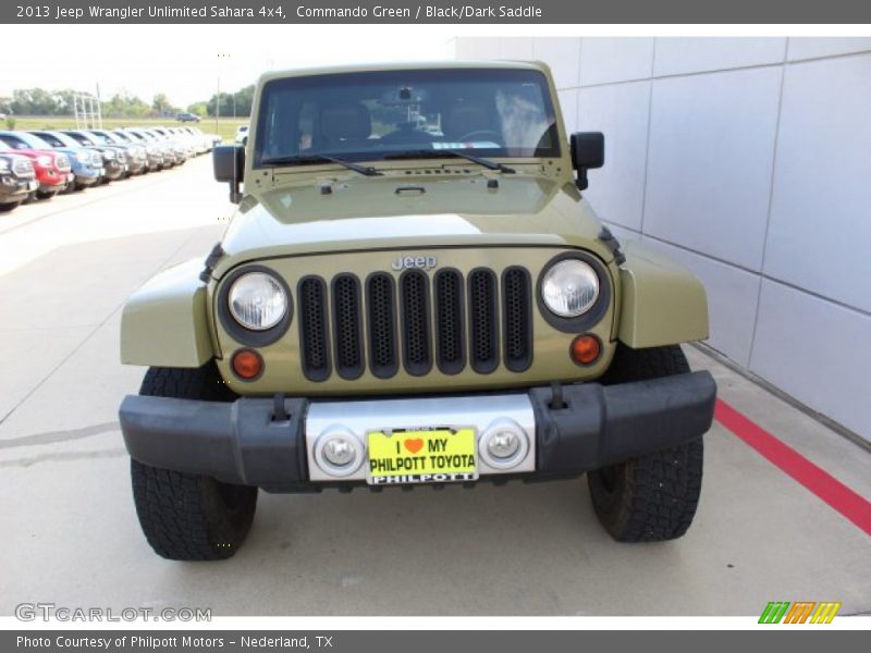 Commando Green / Black/Dark Saddle 2013 Jeep Wrangler Unlimited Sahara 4x4