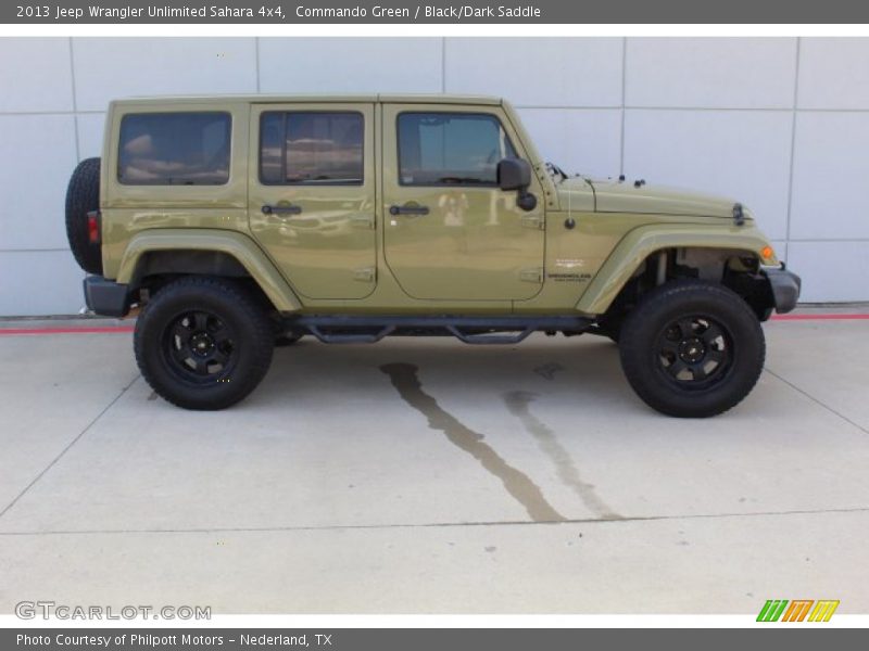 Commando Green / Black/Dark Saddle 2013 Jeep Wrangler Unlimited Sahara 4x4