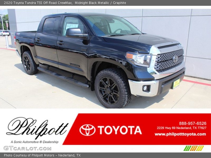 Midnight Black Metallic / Graphite 2020 Toyota Tundra TSS Off Road CrewMax