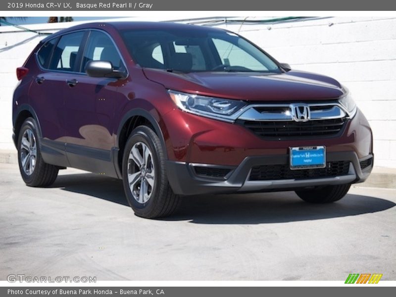 Basque Red Pearl II / Gray 2019 Honda CR-V LX