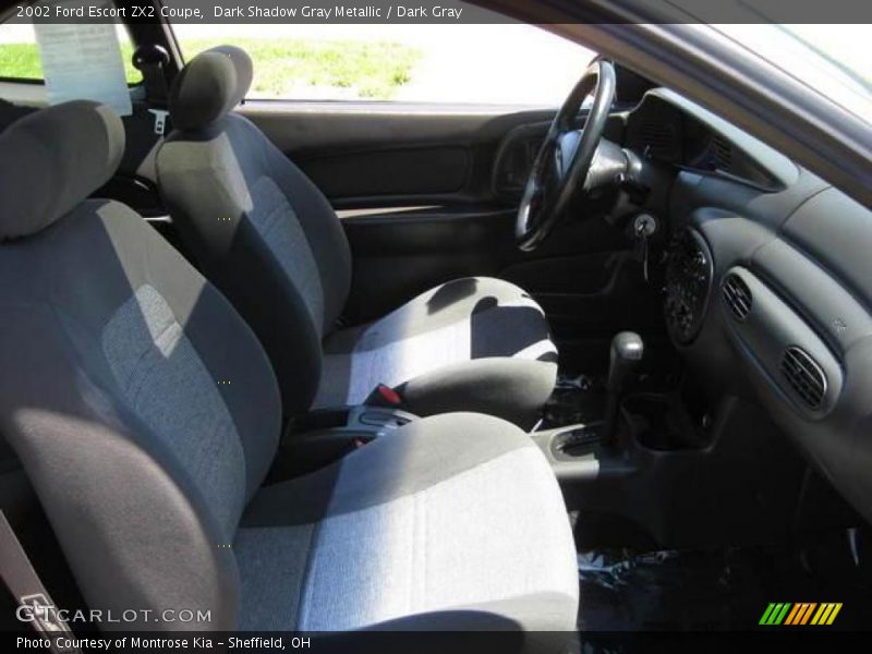 Dark Shadow Gray Metallic / Dark Gray 2002 Ford Escort ZX2 Coupe
