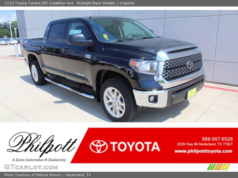 Midnight Black Metallic / Graphite 2019 Toyota Tundra SR5 CrewMax 4x4