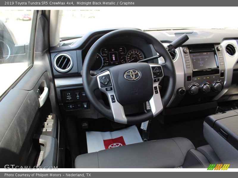 Midnight Black Metallic / Graphite 2019 Toyota Tundra SR5 CrewMax 4x4