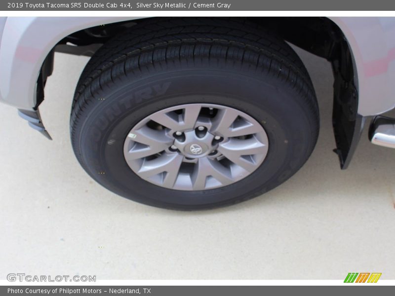Silver Sky Metallic / Cement Gray 2019 Toyota Tacoma SR5 Double Cab 4x4