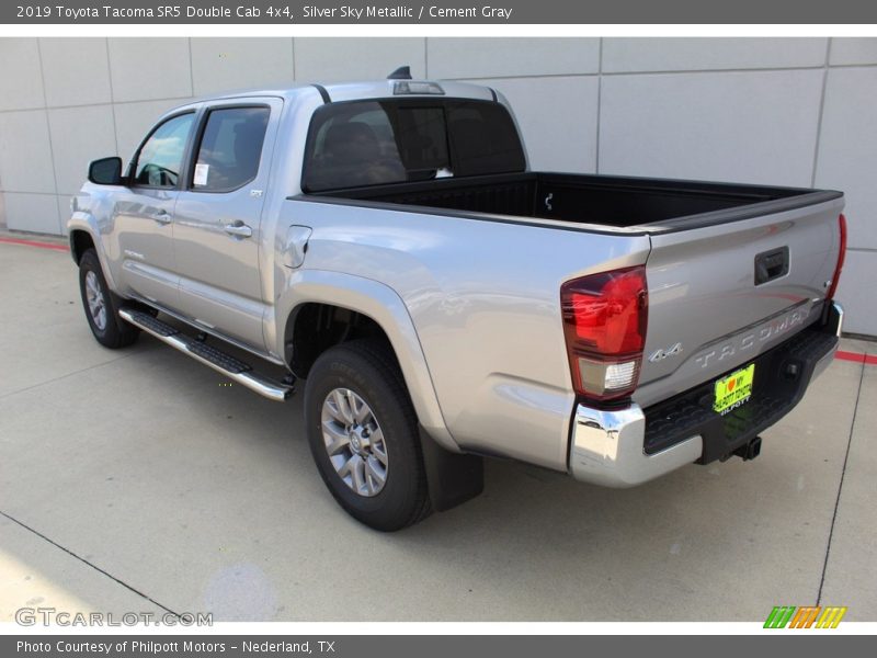 Silver Sky Metallic / Cement Gray 2019 Toyota Tacoma SR5 Double Cab 4x4