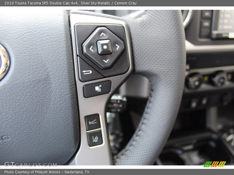 Silver Sky Metallic / Cement Gray 2019 Toyota Tacoma SR5 Double Cab 4x4