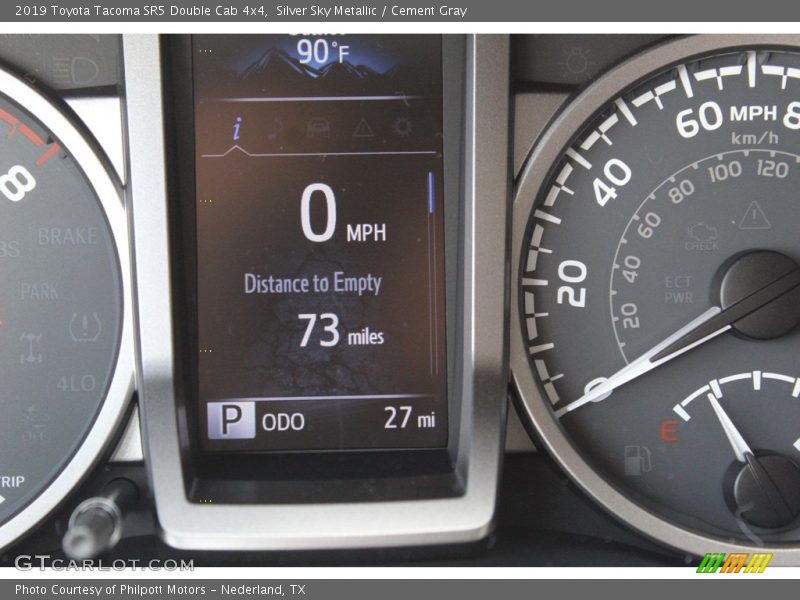 Silver Sky Metallic / Cement Gray 2019 Toyota Tacoma SR5 Double Cab 4x4