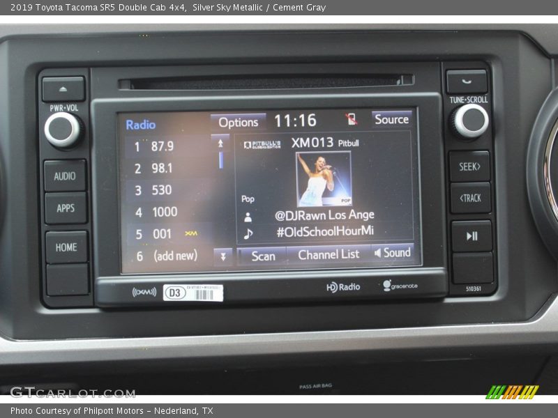Silver Sky Metallic / Cement Gray 2019 Toyota Tacoma SR5 Double Cab 4x4