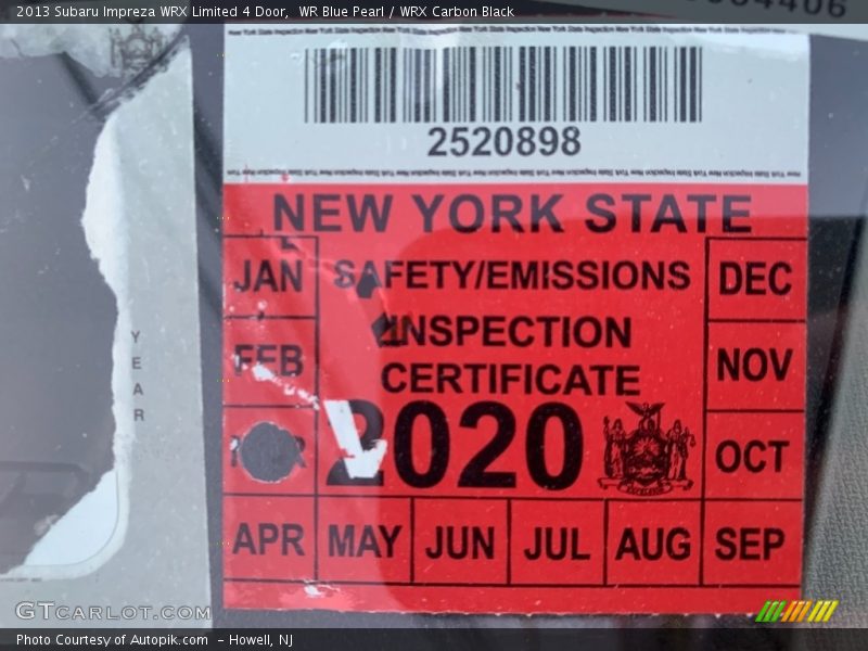 WR Blue Pearl / WRX Carbon Black 2013 Subaru Impreza WRX Limited 4 Door