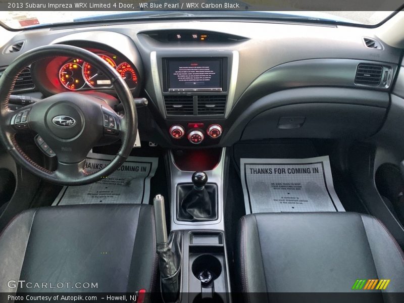 WR Blue Pearl / WRX Carbon Black 2013 Subaru Impreza WRX Limited 4 Door