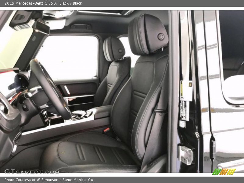Front Seat of 2019 G 550