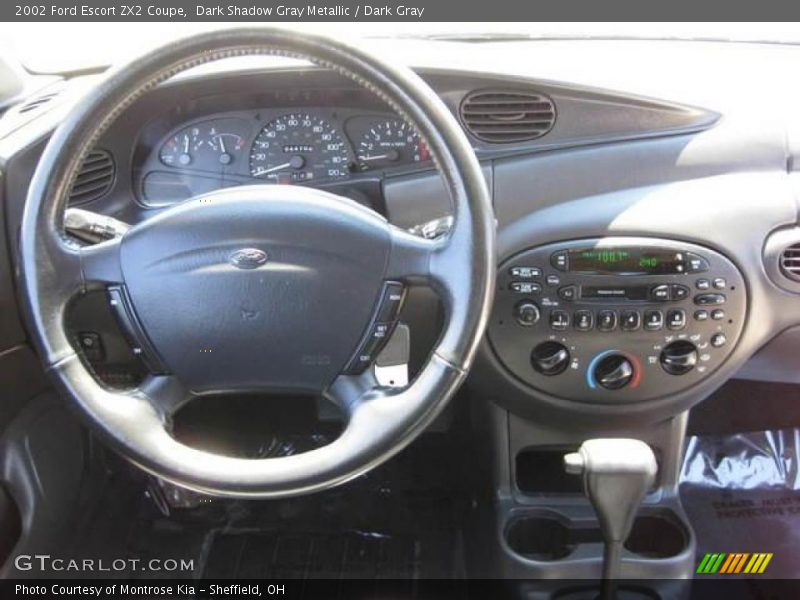 Dark Shadow Gray Metallic / Dark Gray 2002 Ford Escort ZX2 Coupe