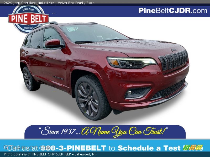 Velvet Red Pearl / Black 2020 Jeep Cherokee Limited 4x4