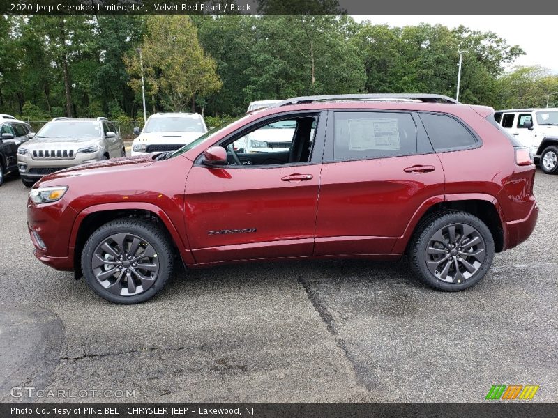 Velvet Red Pearl / Black 2020 Jeep Cherokee Limited 4x4