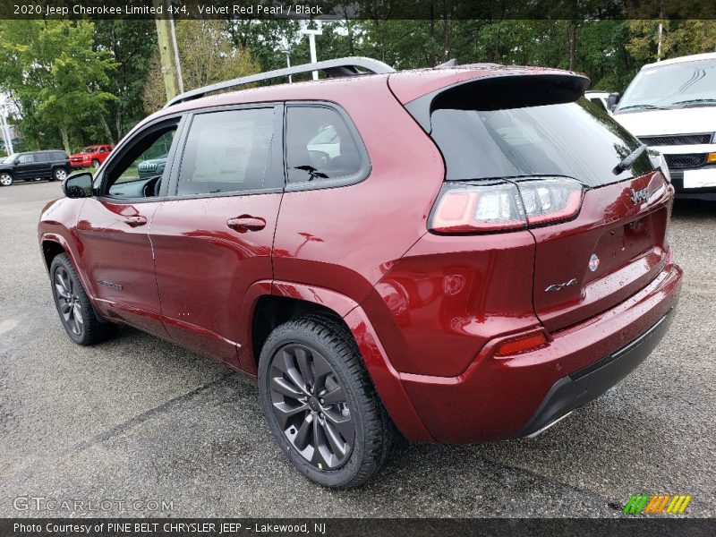 Velvet Red Pearl / Black 2020 Jeep Cherokee Limited 4x4