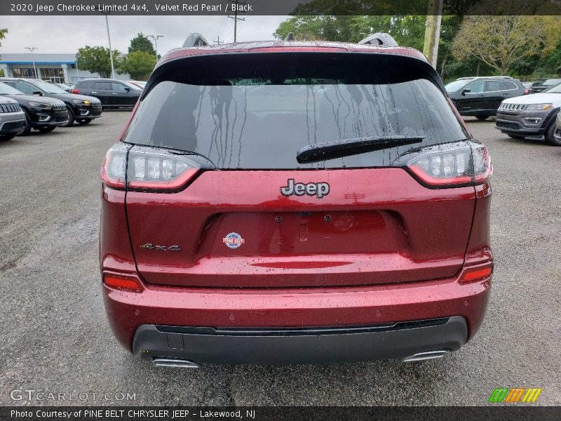 Velvet Red Pearl / Black 2020 Jeep Cherokee Limited 4x4