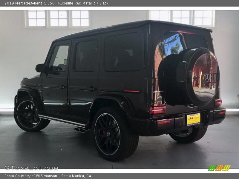 Rubellite Red Metallic / Black 2019 Mercedes-Benz G 550