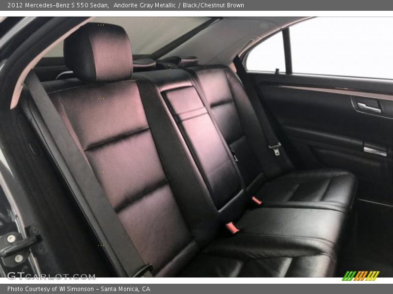 Andorite Gray Metallic / Black/Chestnut Brown 2012 Mercedes-Benz S 550 Sedan