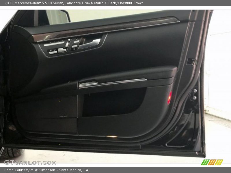 Andorite Gray Metallic / Black/Chestnut Brown 2012 Mercedes-Benz S 550 Sedan