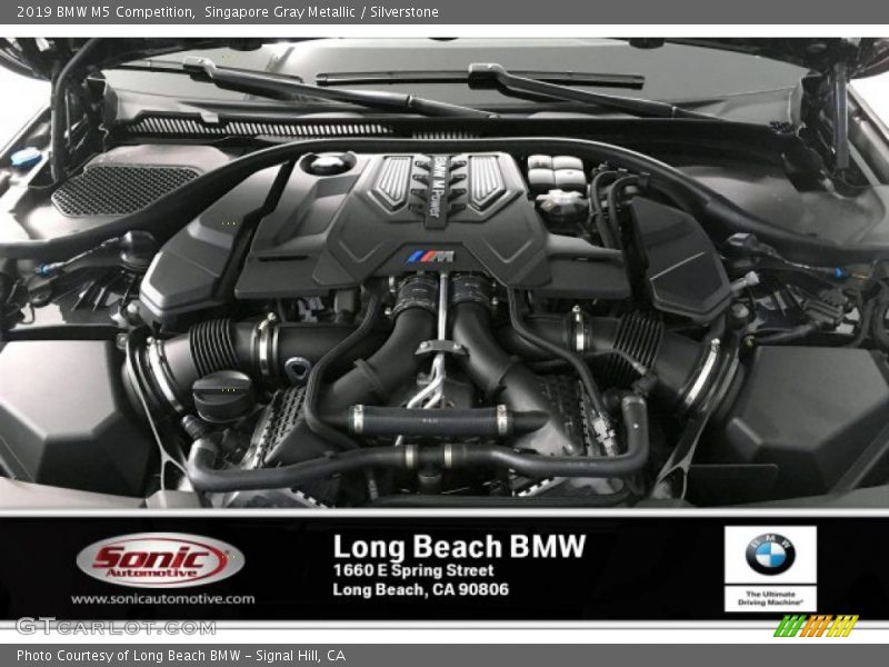Singapore Gray Metallic / Silverstone 2019 BMW M5 Competition