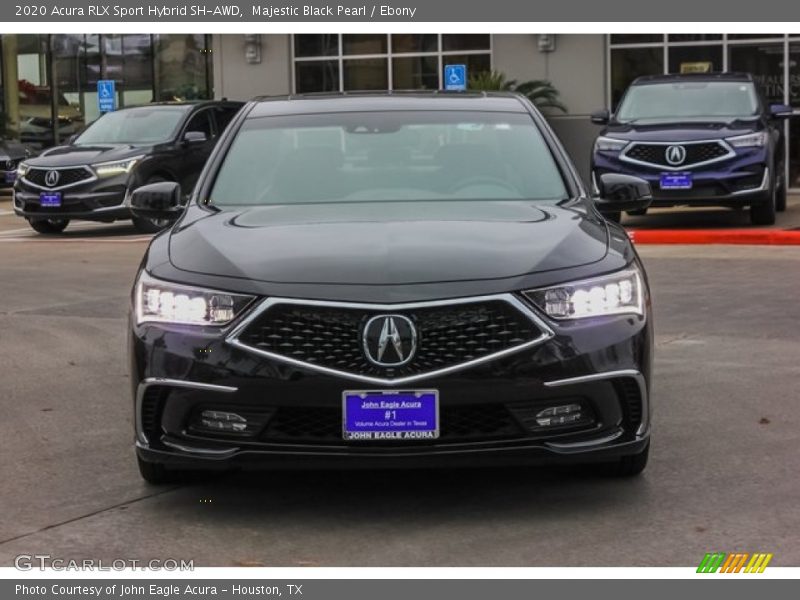 Majestic Black Pearl / Ebony 2020 Acura RLX Sport Hybrid SH-AWD