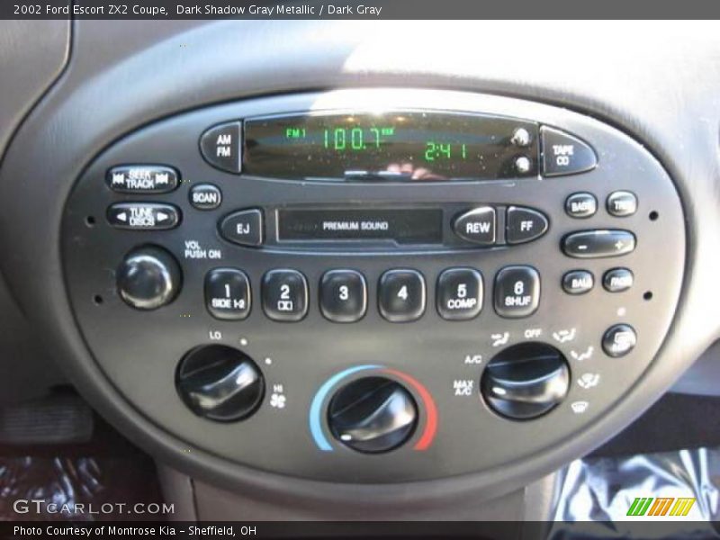 Dark Shadow Gray Metallic / Dark Gray 2002 Ford Escort ZX2 Coupe