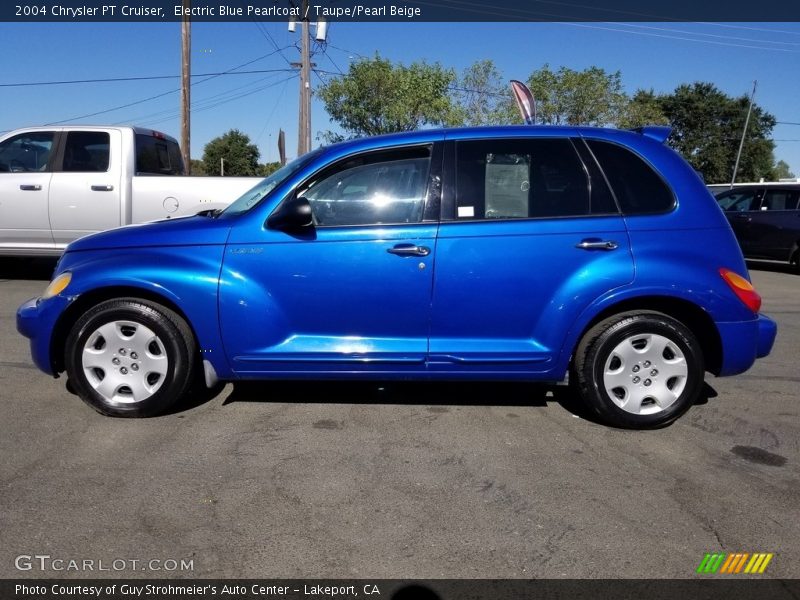 Electric Blue Pearlcoat / Taupe/Pearl Beige 2004 Chrysler PT Cruiser