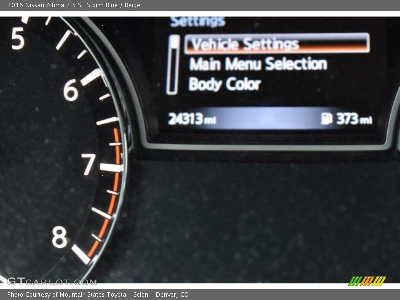 Storm Blue / Beige 2016 Nissan Altima 2.5 S