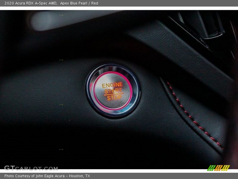 Apex Blue Pearl / Red 2020 Acura RDX A-Spec AWD
